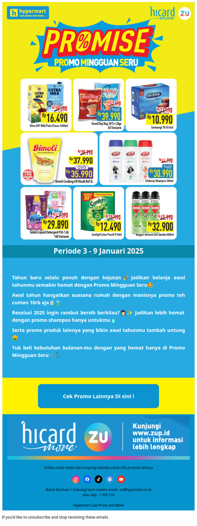 2025 Lebih Hemat dan Penuh Kejutan🤩Temukan di Promo Mingguan Seru🎉