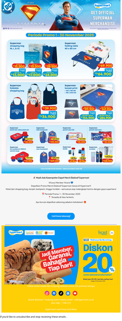 🦸‍♂️ Masih Ada Kesempatan Dapat Merch Eksklusif Superman!