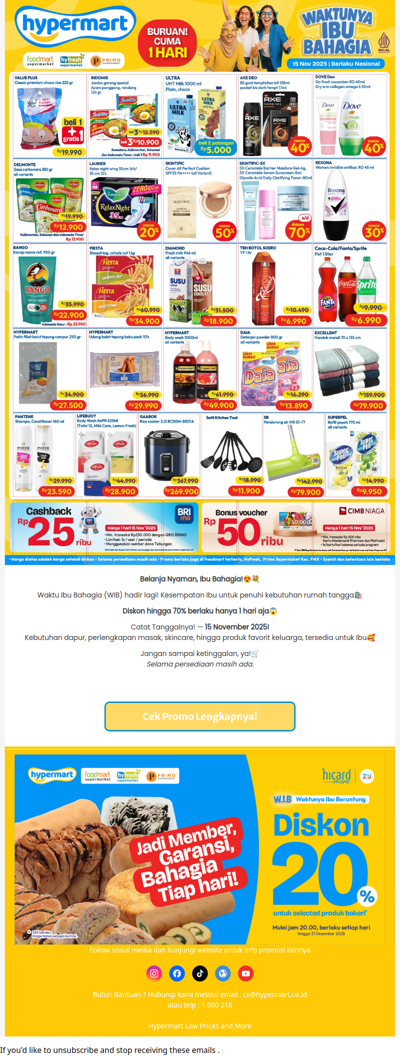 Diskon Hingga 70% Spesial WIB!😍