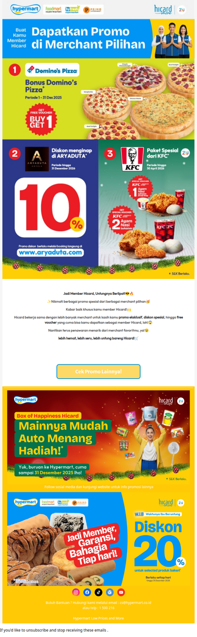 Belanja Apapun, Makin Untung Bareng Hicard!🤩✨