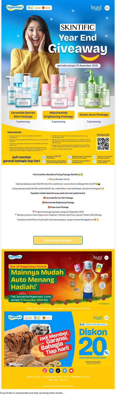 Ini Kesempatan Kamu Buat Dapetin Paket Skintific Gratis!😃✨