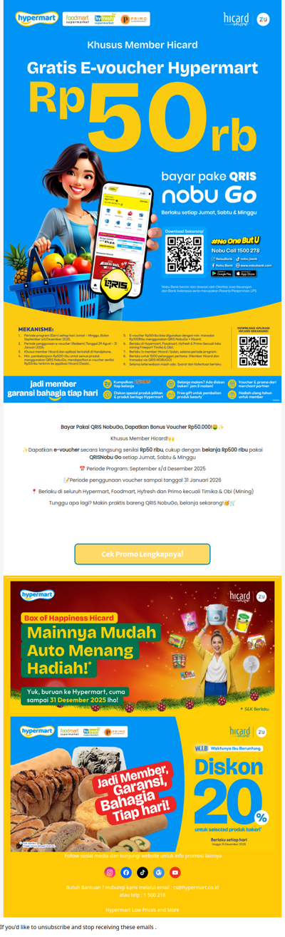 Bayar Pakai QRIS Nobu Go, Dapat Voucher Rp50.000!🤳