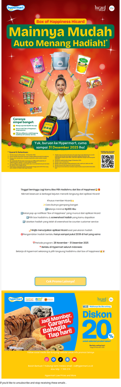 Masih Ada Kesempatan Bawa Pulang Hadiah dari Box of Happiness🎁✨