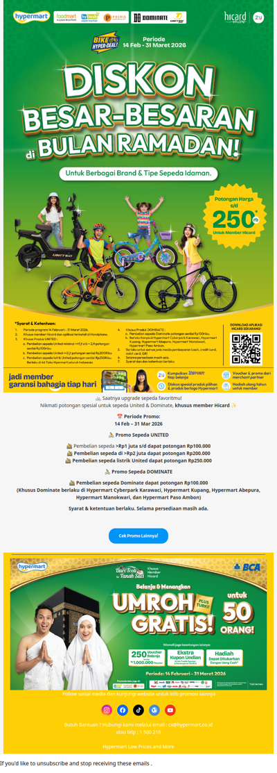 Bike Fair Ramadan diskon besar-besaran! 🚲💥