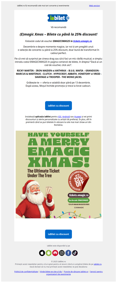 (E)magic Xmas – Bilete cu până la 25% discount!