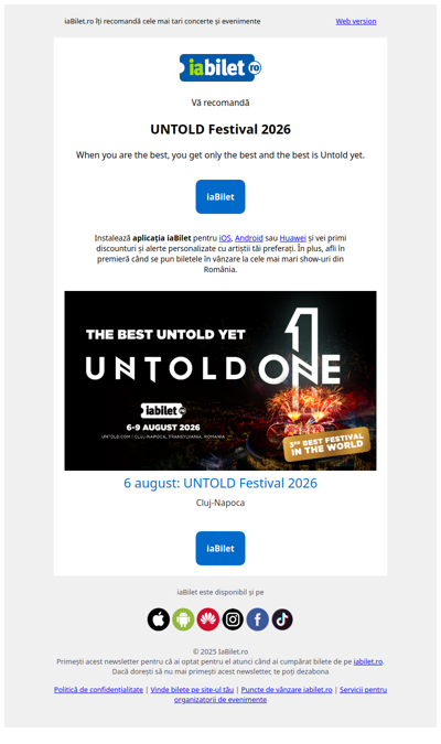 UNTOLD Festival 2026