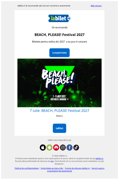 Bilete BEACH, PLEASE! Festival 2027