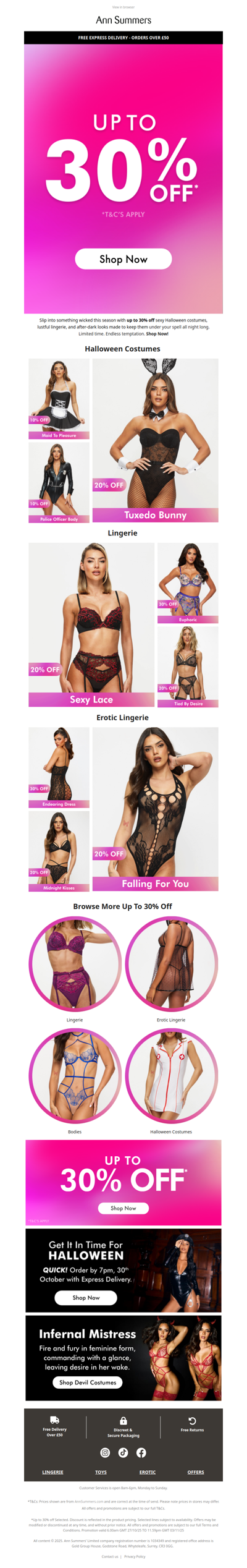 Get Freaky With Up To 30% Off! 🫦