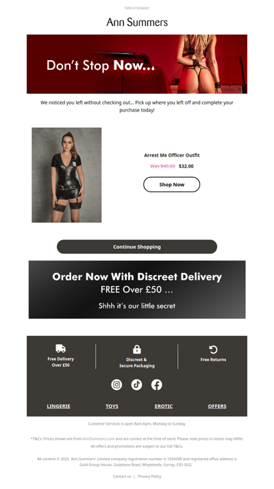 Go on… slip it in (your cart 😏)