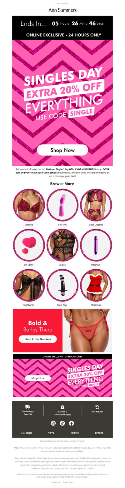 EXTRA 20% OFF ENDS MIDNIGHT!⏰