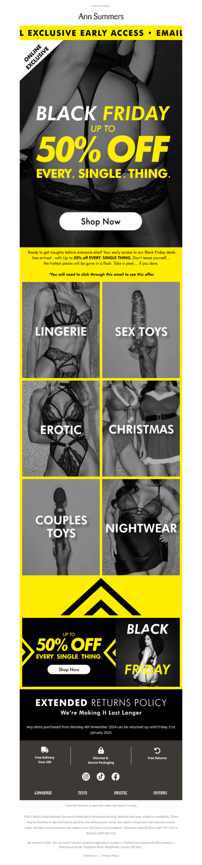 Up to 50% Off EVERY. SINGLE. THING. 👀