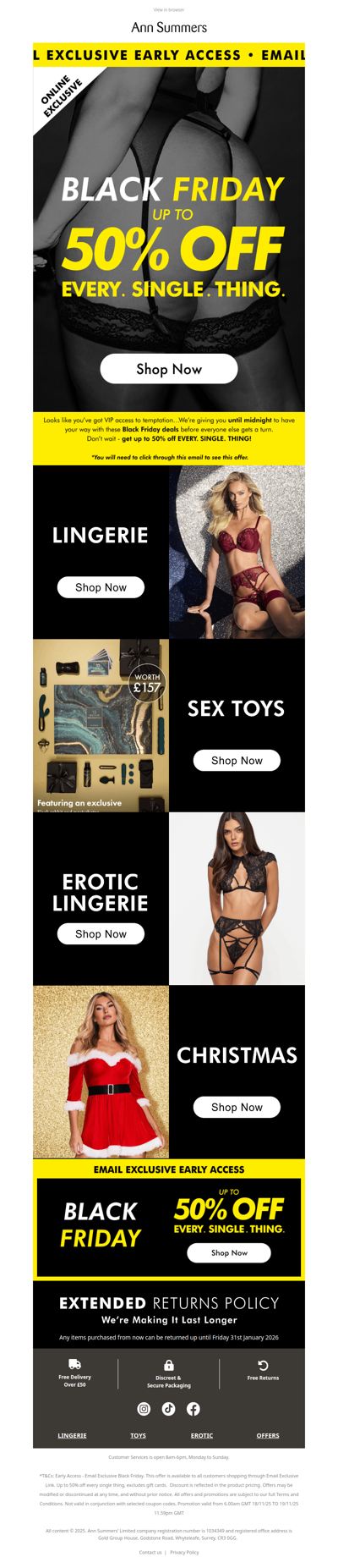 BLACK FRIDAY EARLY ACCESS ENDS SOON!😱