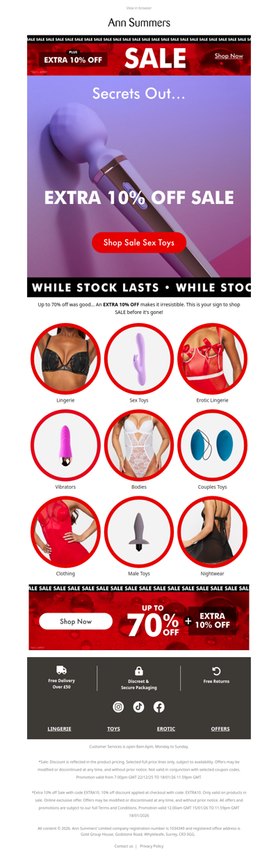 Take an EXTRA 10% off SALE🤭