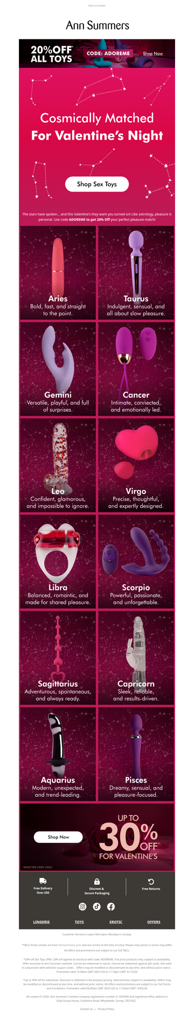 Your Valentine's Sex Toy Horoscope! 🌟