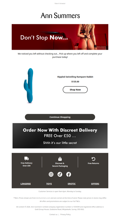 Go on… slip it in (your cart 😏)