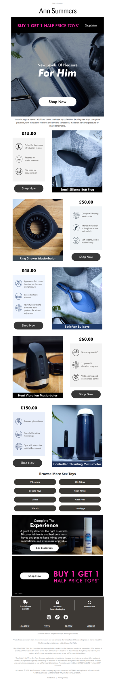 Just Landed: Sex Toys for Him🚀💦