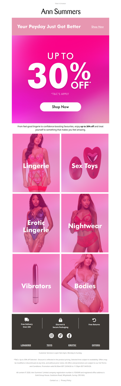 Unlock up to 30% off this Payday 🔓