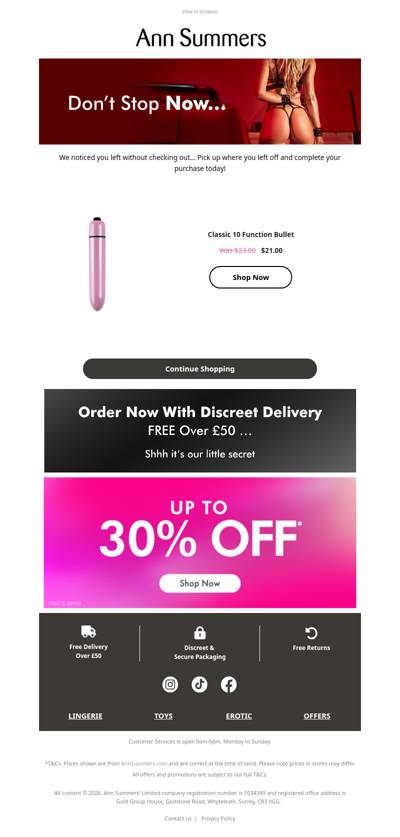 Go on… slip it in (your cart 😏)