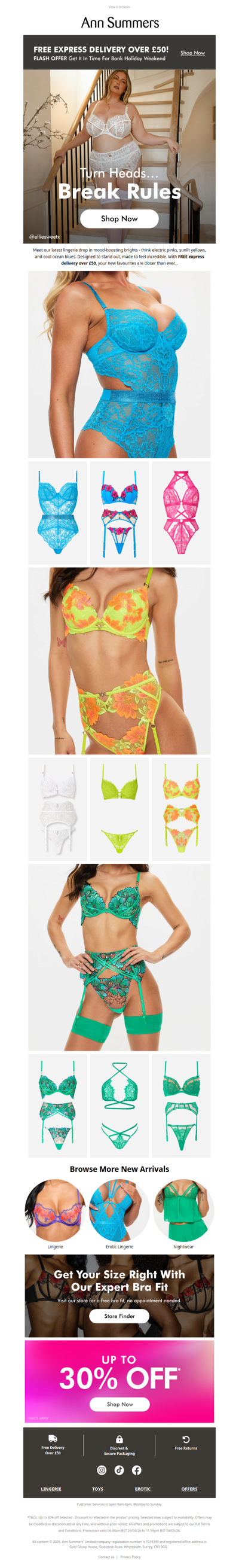 Bright looks. Fast delivery.