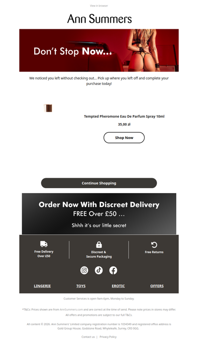 Go on… slip it in (your cart 😏)