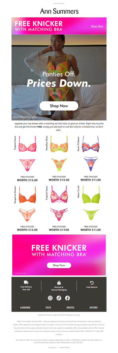 Free Knickers? Yes Please 👀✨