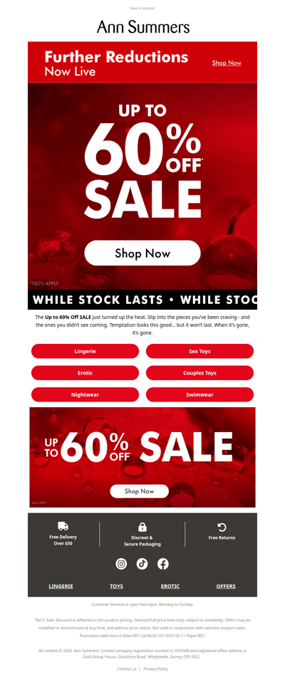 UP TO 60% OFF HAS LANDED 😍👉