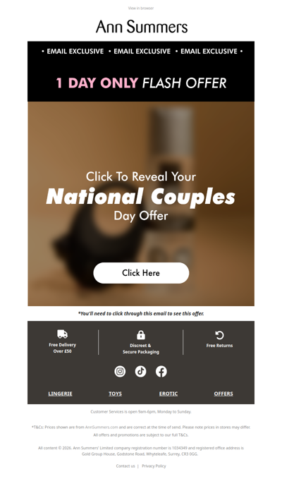 1 DAY ONLY: Email Exclusive Offer!😍
