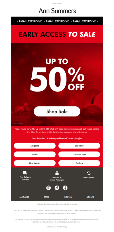 Don't Miss...SALE Early Access ❤️‍🔥