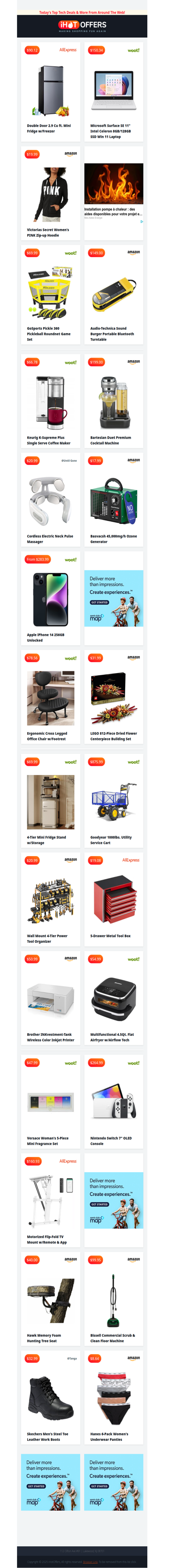 Fridge/Freezer $90 • Surface Laptop $150 • VS Hoodie $20 • Pickleball Set $69 • Keurig Supreme+ $66 • Skechers Boots $32 • Neck Massager $20