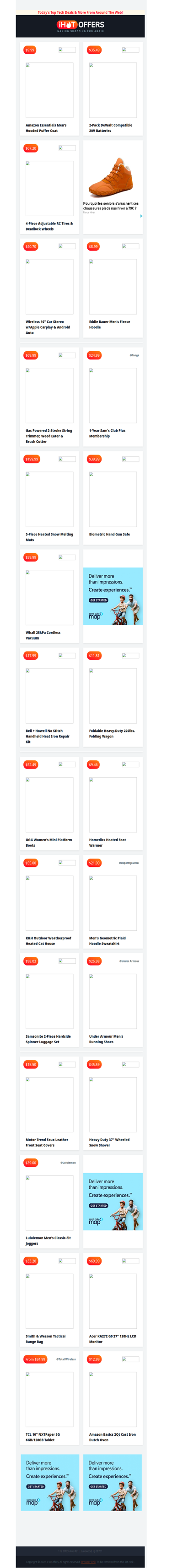 2 DeWalt Batteries $35 • Gas Trimmer $69 • Amazon Puffer Coat $10 • Lululemon Joggers $39 • 10
