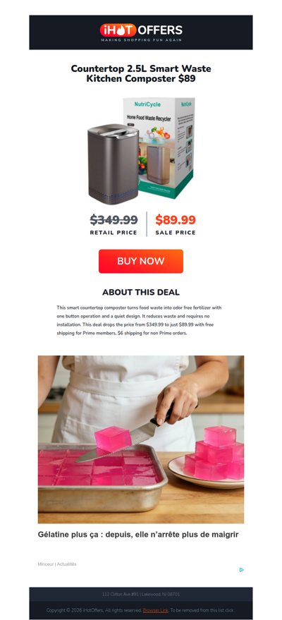 Countertop Waste Composter - $89