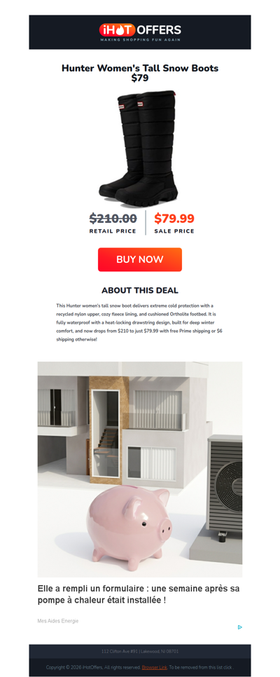 Hunter Tall Snow Boots - $79