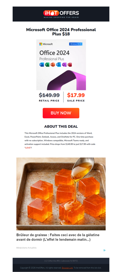 Microsoft Office Professional Plus - $18