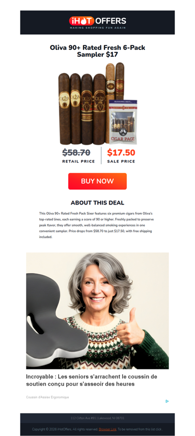 🔥 Oliva 6-Cigar Sampler Blowout—Just $17 Shipped!