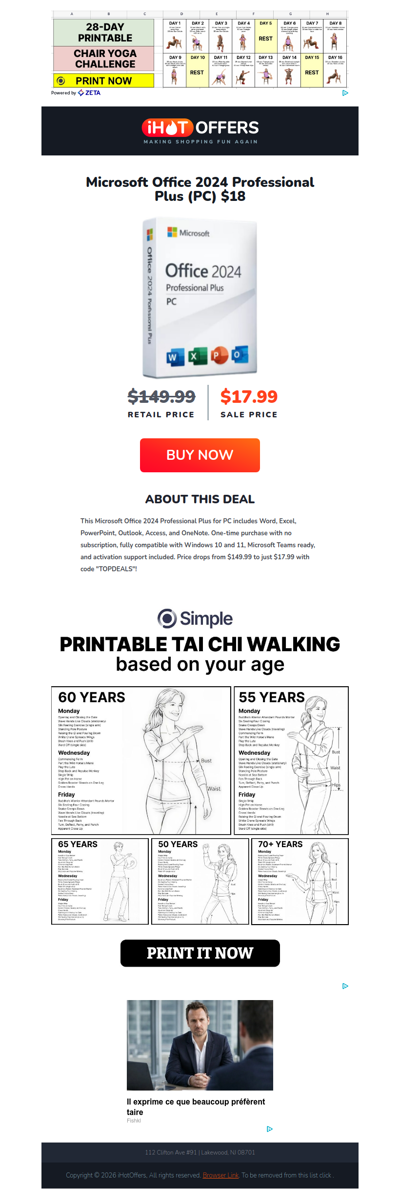 Microsoft Office Professional Plus - $18