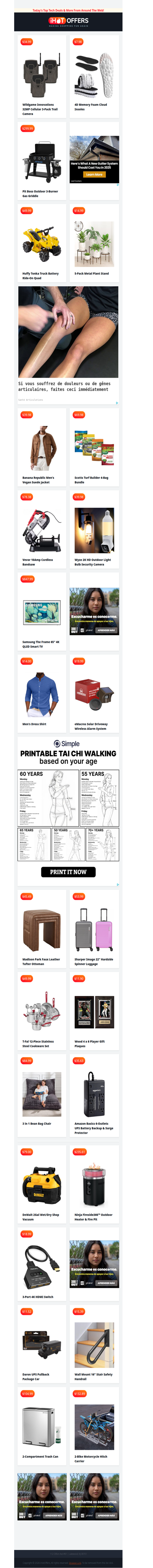 Cloud Insoles $8 • 3 Trail Cameras $34 • Tonka Ride-On $49 • Pit Boss Griddle $299 • Banana Republic Jacket $39 • Scotts Turf Bundle $69 • Cordless Bandsaw $78