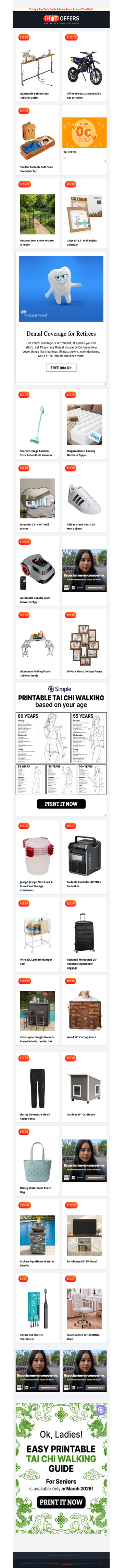 Sofa Table $59 • Gas Dirt Bike $113 • 10