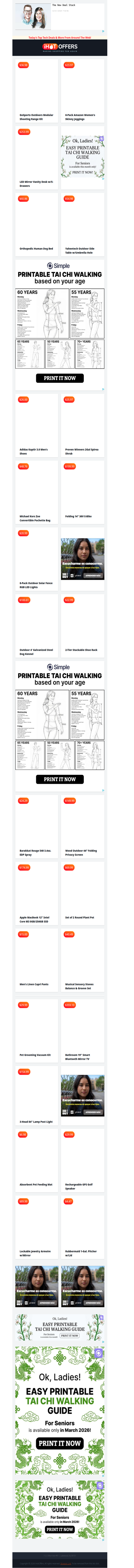 Shooting Range Kit $36 • 6 Amazon Jeggings $23 • LED Vanity Desk $253 • Human Dog Bed $60 • Patio Umbrella Table $54 • Adidas Shoes $26 • Spirea Shrub $25
