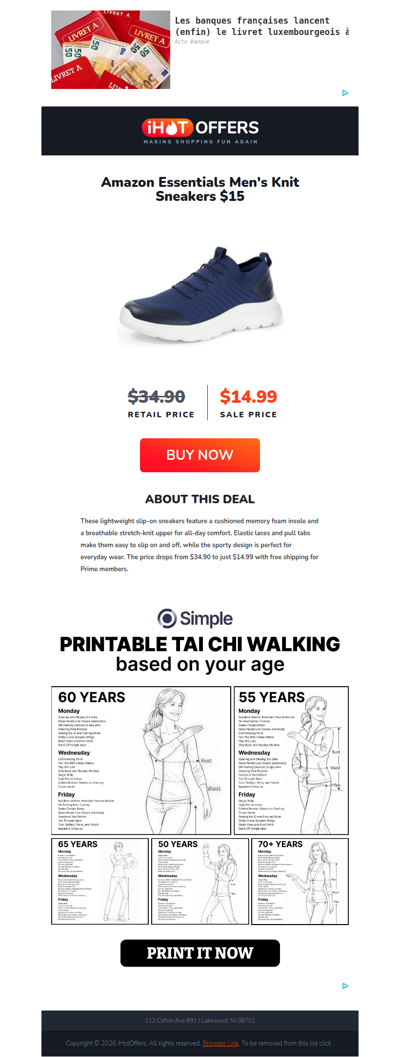 Amazon Essentials Knit Sneakers - $15