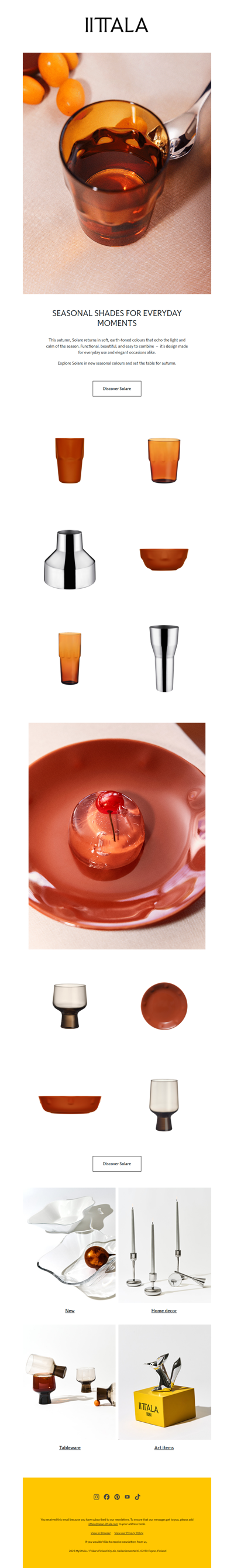 New arrivals | Solare seasonal edition