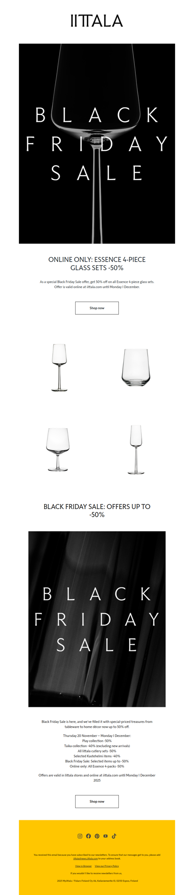 Essence 4‑piece glass sets -50%