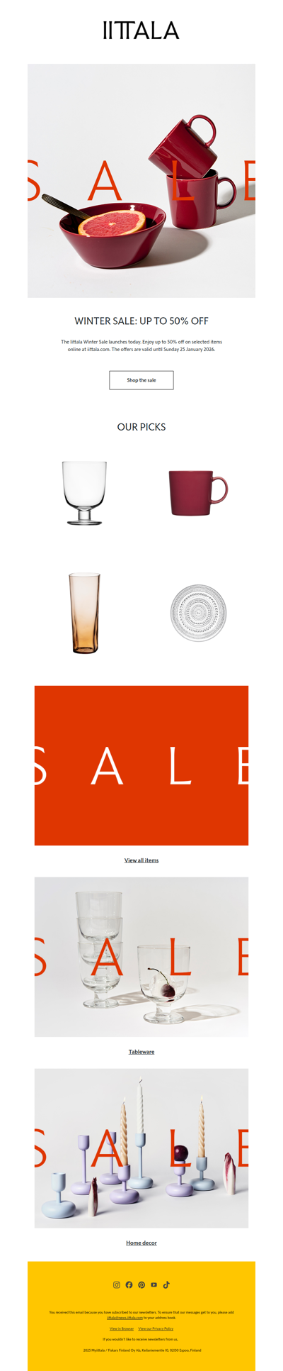 Winter Sale: Up to 50% off