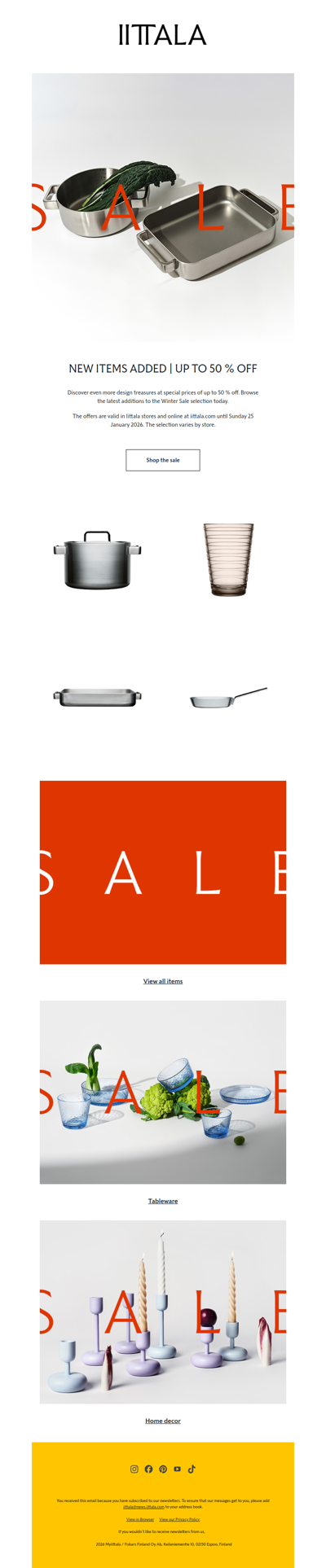 New items added | Up to 50 % off