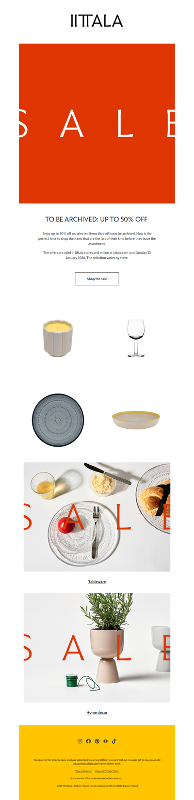 To be archived: Up to 50% off