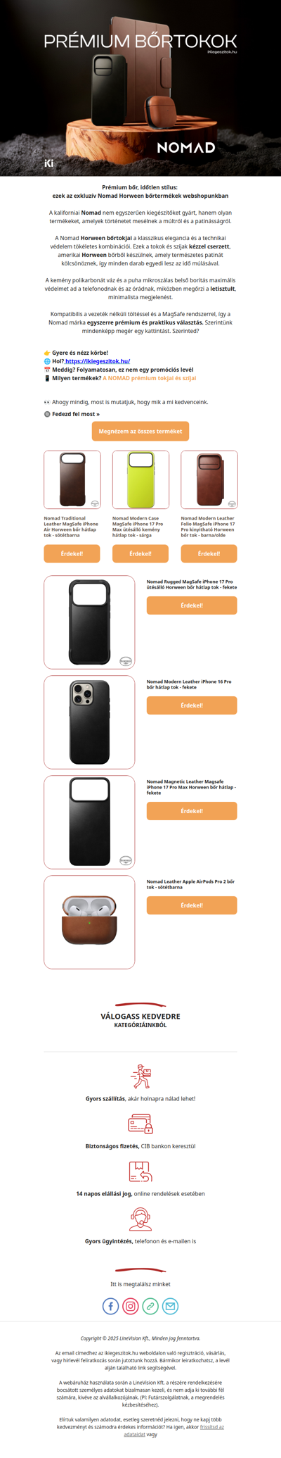 Érezd a luxust érintését te is a NOMAD prémium kiegészítőivel!