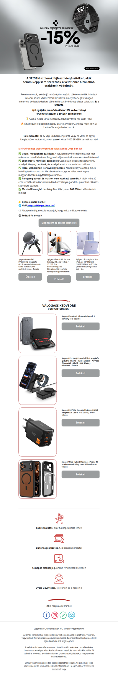 A Spigen kiváló minőségű termékeit nem nagyon kell már bemutatni📱