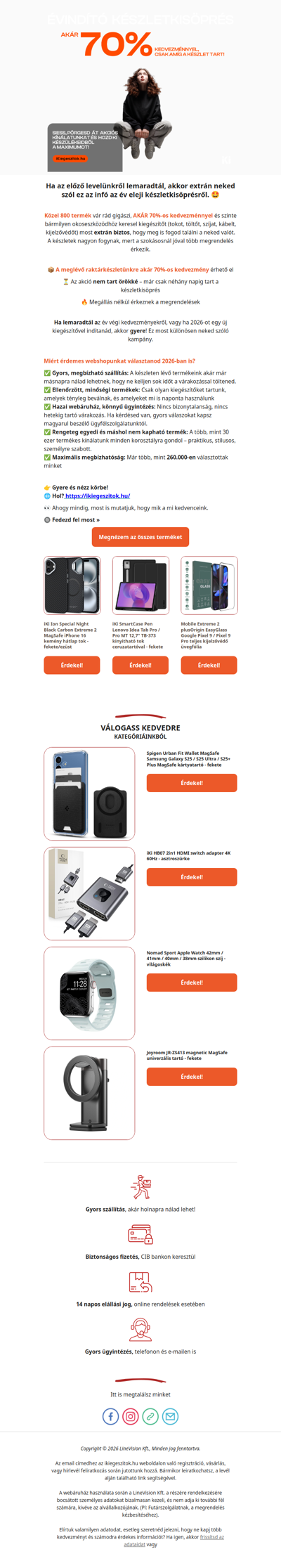 Már nem sok van hátra a 2026-os, elsöprő készletkisöprésből!📱🚚