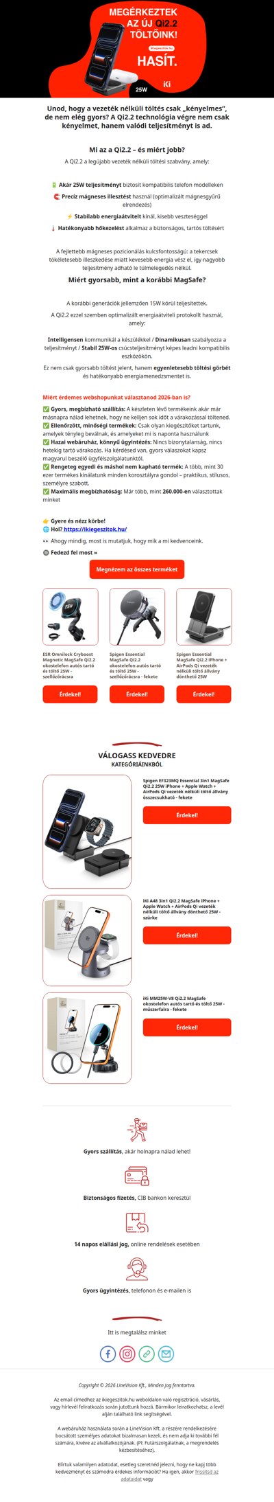 ⚡ 25W vezeték nélküli töltés? Itt a Qi2.2 forradalom!