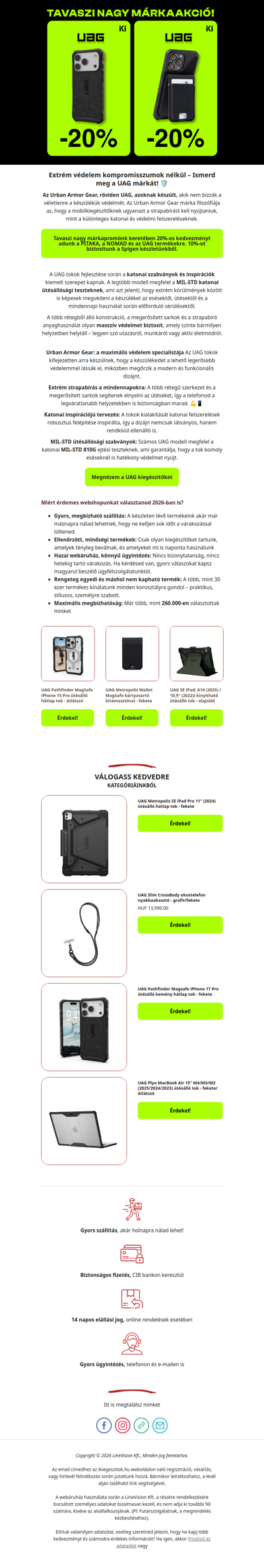 A UAG egyedülálló termékeit mindenki fel fogja ismerni, aki meglátja a telefonodat📱