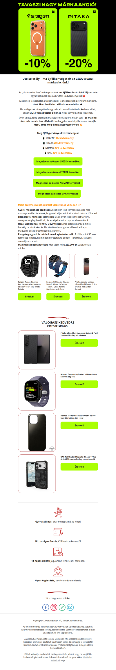 Ma éjfélkor 2026-ra lezárjuk a GIGA márkapromóció. Ne maradj ki!